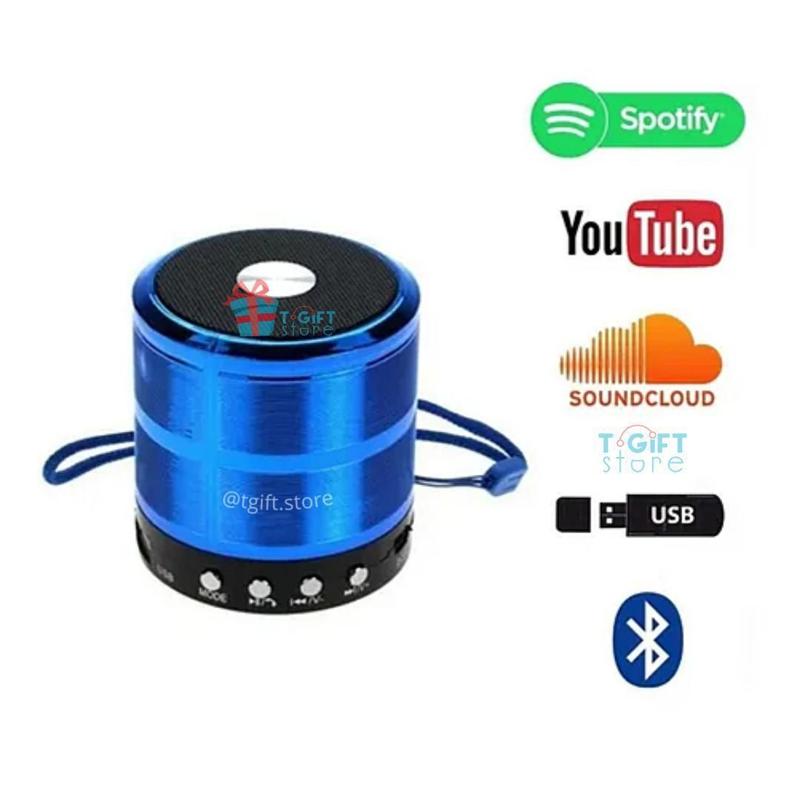 SKMT Mini Caixa De Som Portátil Speaker Ws-887 Vermelho - Trocafone